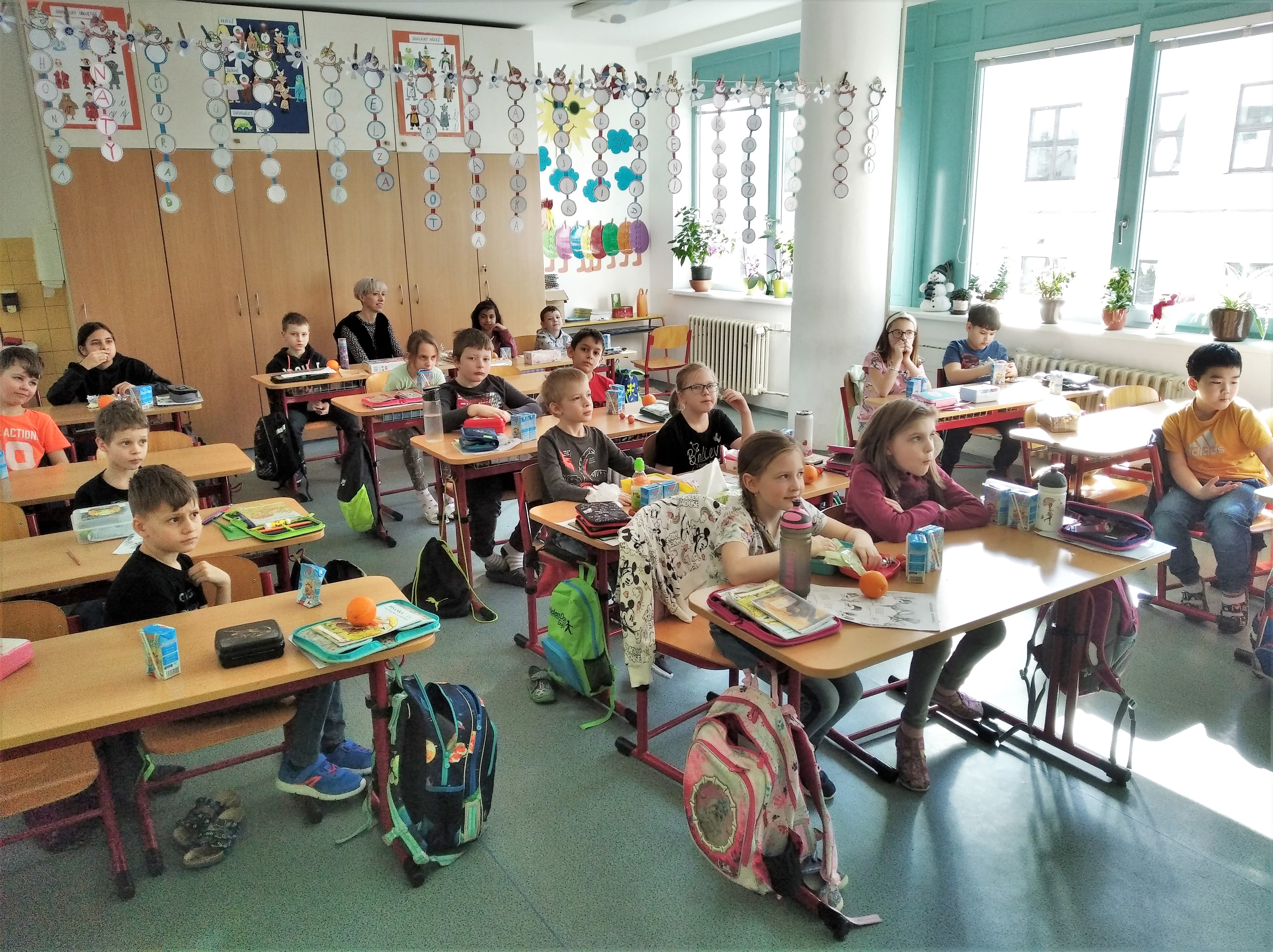 Ze třídy 1.A na ZŠ Plánická se do plnění únorové disciplíny zapojilo 22 dětí.
