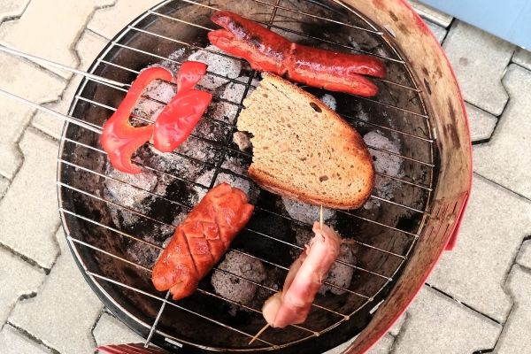 V předvečer konce soustředění došlo i na grilovačku,